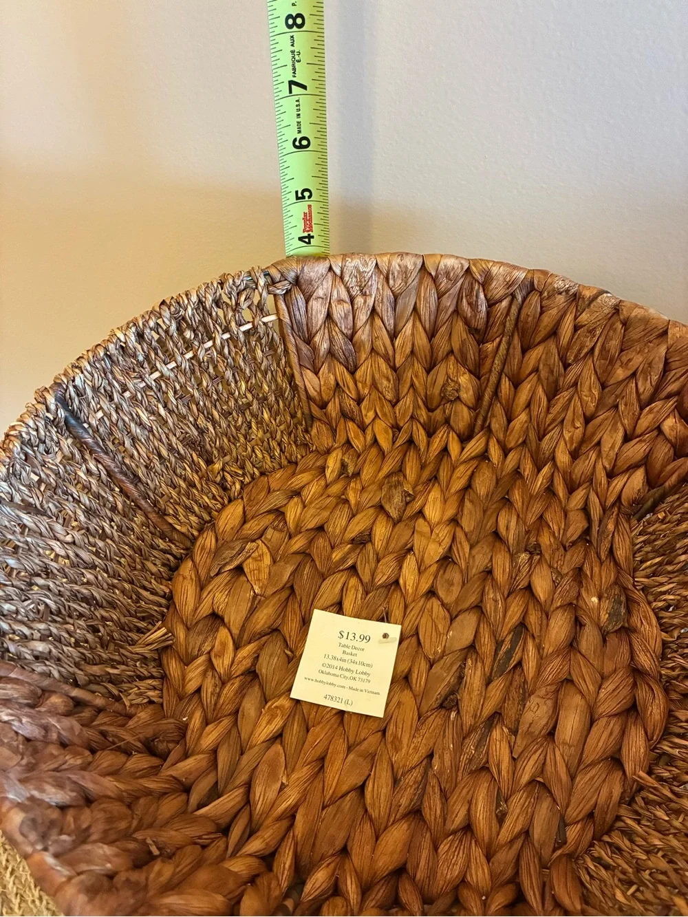 Hobby Lobby Brown Braided Seagrass Nesting Baskets Set of 2